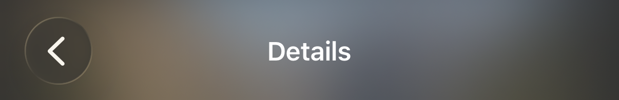 Header blur effect systemUltraThinMaterialDark